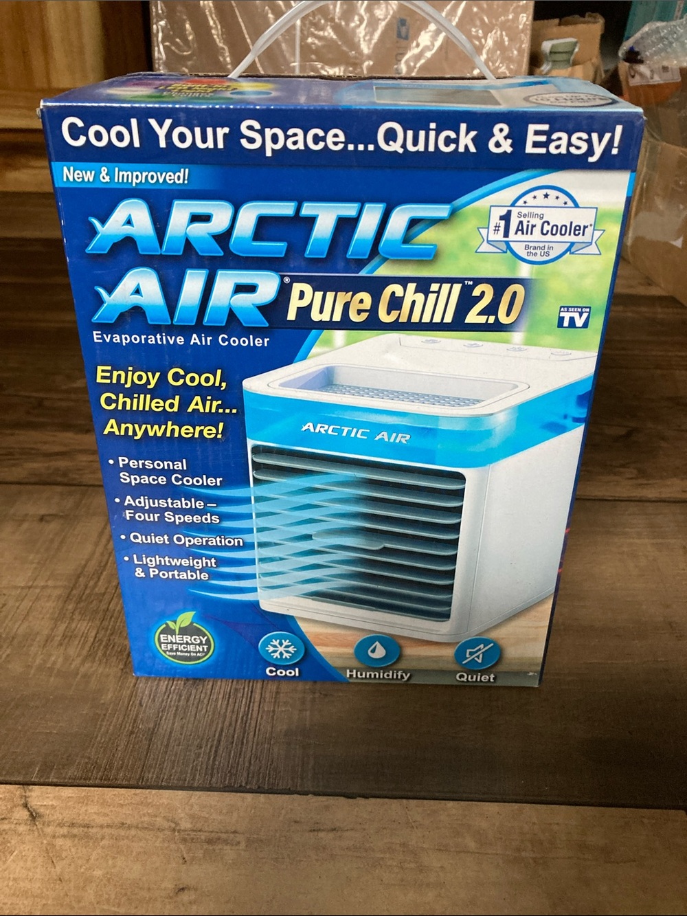 PureChill 2.0 Personal Evaporative Air Cooler - White & Blue